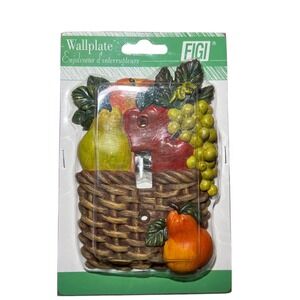 FIGI Fruit Basket Wallplate Switch Cover Y2K Vintage Cottagecore Kitchen Decor